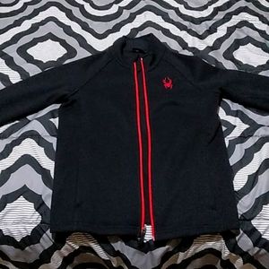 Black Spyder zip-up. Youth Large 14-16